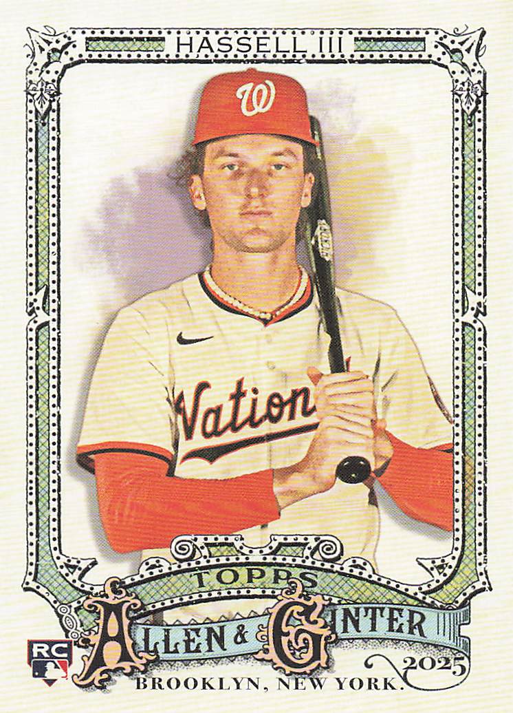 2025 Topps Allen & Ginter Baseball Robert Hassell III #164 Rookie