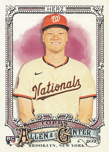 2025 Topps Allen & Ginter Baseball DJ Herz #237 Rookie