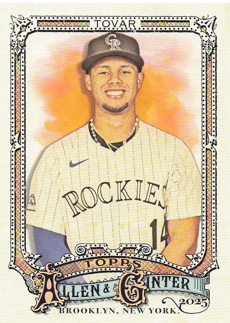 2025 Topps Allen & Ginter Baseball Ezequiel Tovar #34