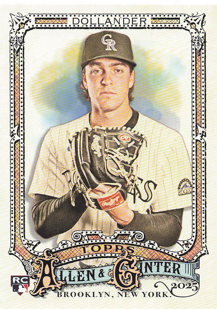 2025 Topps Allen & Ginter Baseball Chase Dollander #217 Rookie