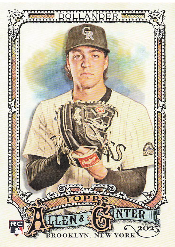 2025 Topps Allen & Ginter Baseball Foil Filagree Chase Dollander #217 Rookie