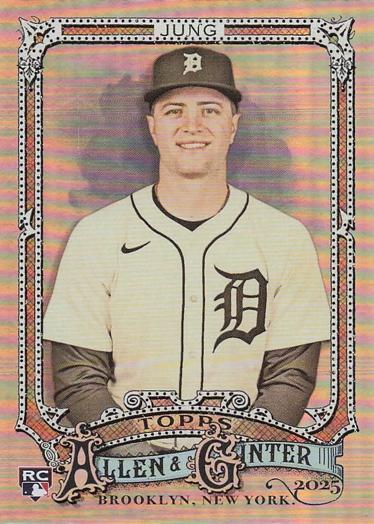 2025 Topps Allen & Ginter Baseball Silver Portrait Jace Jung #85 Rookie
