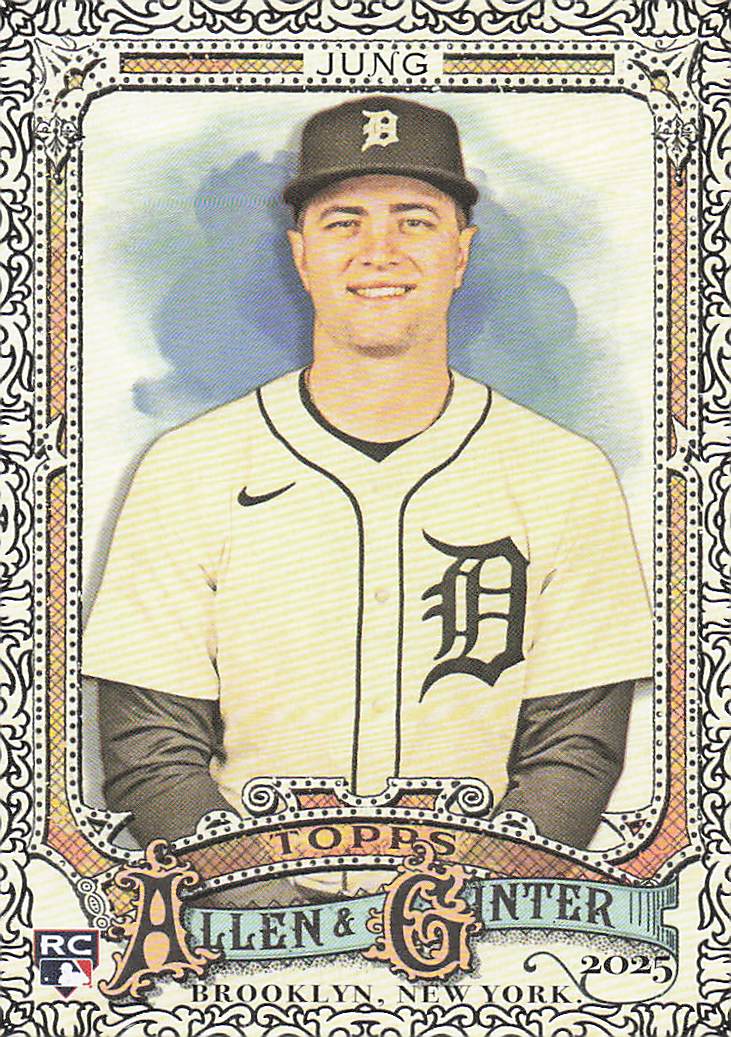 2025 Topps Allen & Ginter Baseball Foil Filagree Jace Jung #85 Rookie