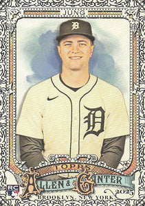 2025 Topps Allen & Ginter Baseball Foil Filagree Jace Jung #85 Rookie