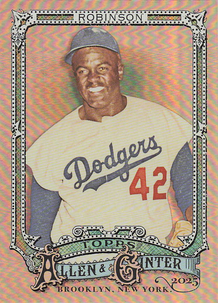 2025 Topps Allen & Ginter Baseball Silver Portrait Jackie Robinson #31