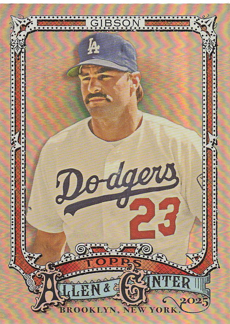 2025 Topps Allen & Ginter Baseball Silver Portrait Kirk Gibson #17