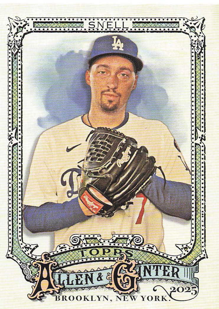 2025 Topps Allen & Ginter Baseball Blake Snell #62