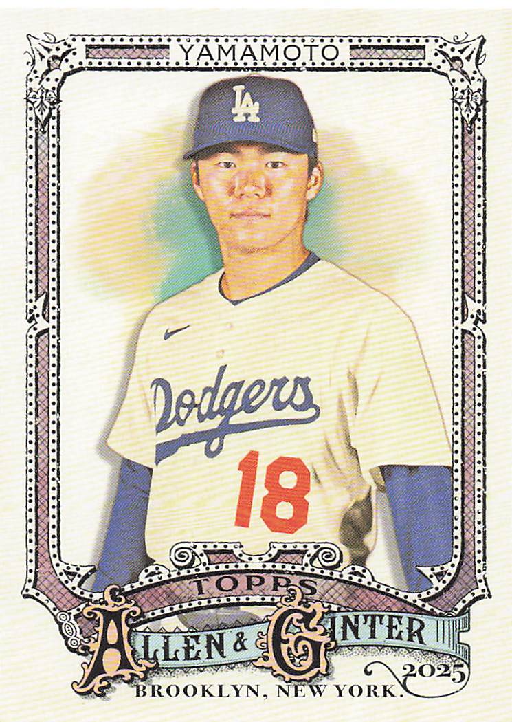 2025 Topps Allen & Ginter Baseball Yoshinobu Yamamoto #138