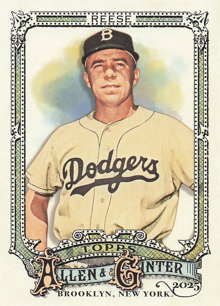 2025 Topps Allen & Ginter Baseball Pee Wee Reese #340