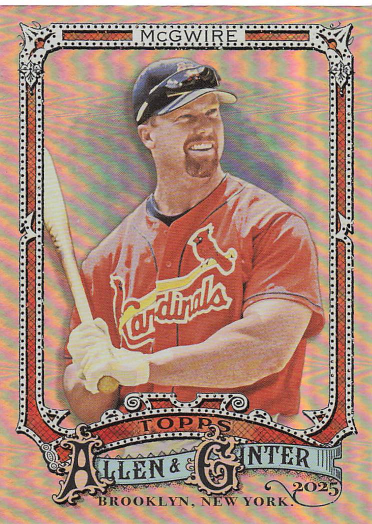 2025 Topps Allen & Ginter Baseball Silver Portrait Mark McGwire #2