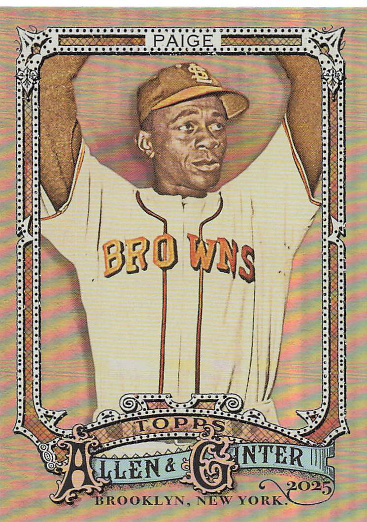 2025 Topps Allen & Ginter Baseball Silver Portrait Satchel Paige #57
