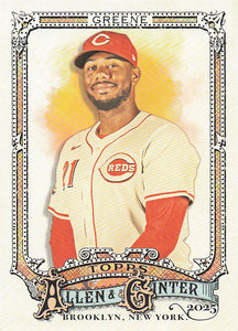 2025 Topps Allen & Ginter Baseball Hunter Greene #188