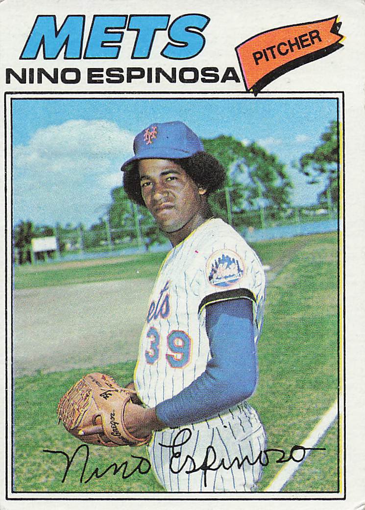 1977 Topps Baseball Nino Espinosa #376 Rookie
