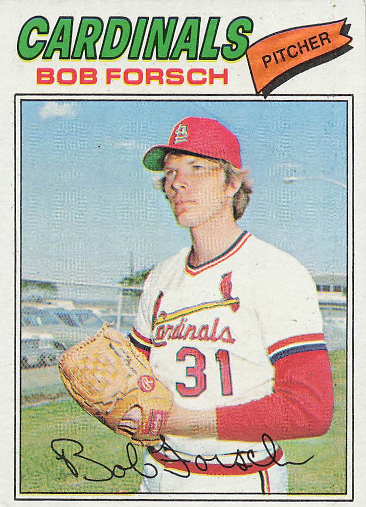 1977 Topps Baseball Bob Forsch #381