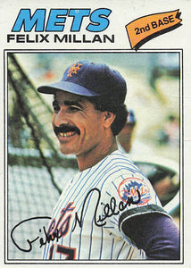 1977 Topps Baseball Felix Millan #605