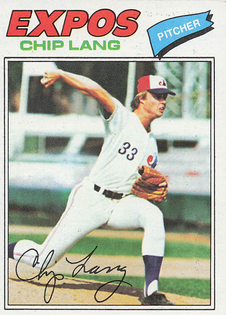 1977 Topps Baseball Chip Lang #132 Rookie