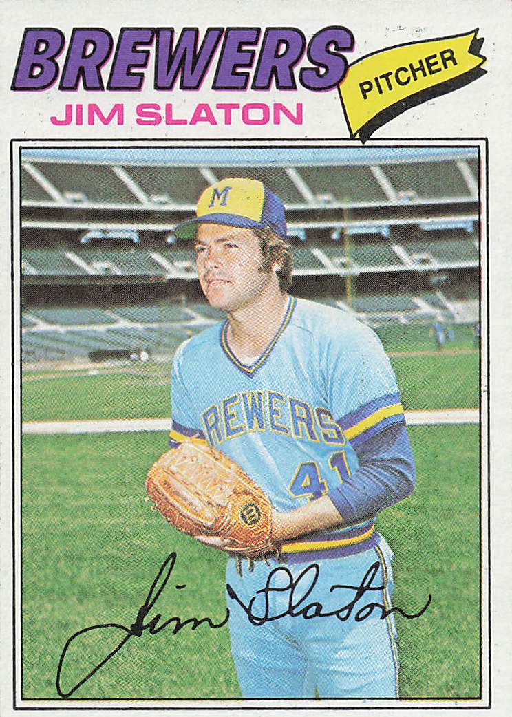 1977 Topps Baseball Jim Slaton #604