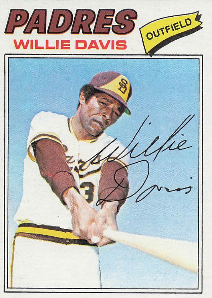 1977 Topps Baseball Willie Davis #603