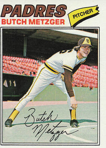 1977 Topps Baseball Butch Metzger #215