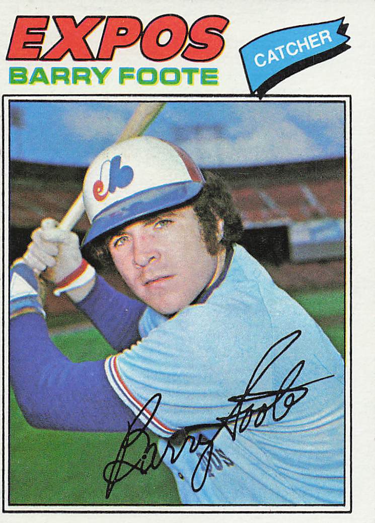 1977 Topps Baseball Barry Foote #612