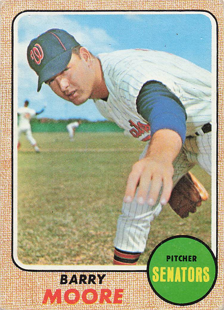 1968 Topps Baseball Barry Moore #462