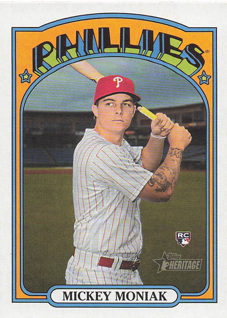 2021 Topps Heritage Baseball Mickey Moniak #653 Rookie