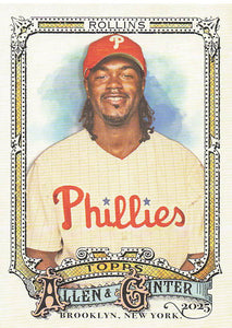 2025 Topps Allen & Ginter Baseball Jimmy Rollins #159