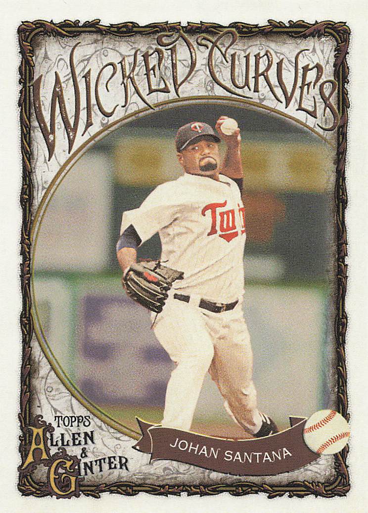 2025 Topps Allen & Ginter Baseball Wicked Curves Johan Santana #WC-13