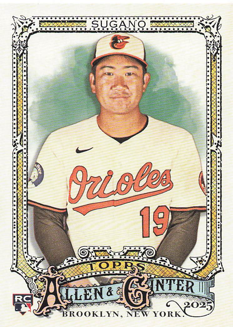 2025 Topps Allen & Ginter Baseball Tomoyuki Sugano #149 Rookie