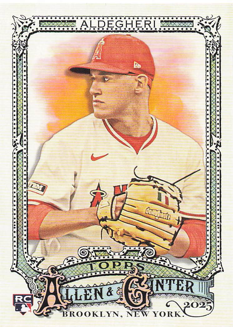 2025 Topps Allen & Ginter Baseball Sam Aldegheri #240 Rookie