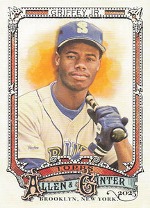 2025 Topps Allen & Ginter Baseball Silver Portrait Ken Griffey Jr. #9