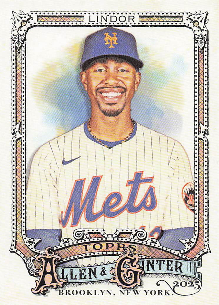 2025 Topps Allen & Ginter Baseball Francisco Lindor #110