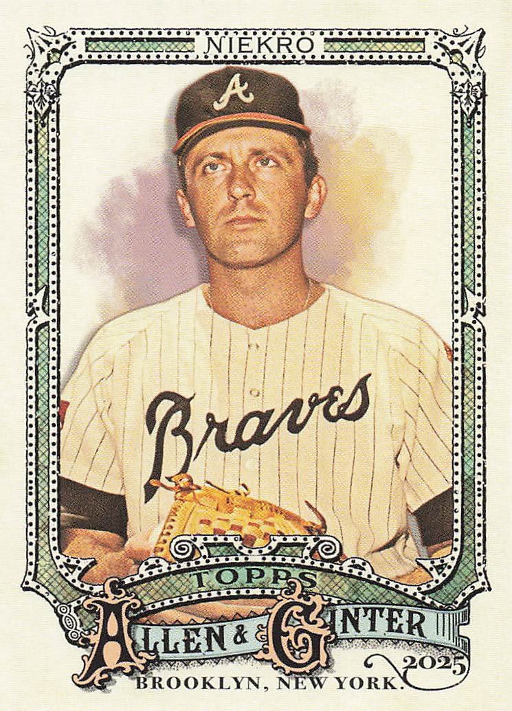 2025 Topps Allen & Ginter Baseball Phil Niekro #312