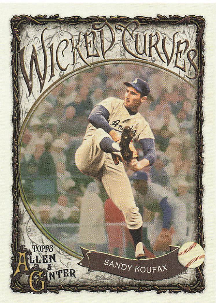 2025 Topps Allen & Ginter Baseball Wicked Curves Sandy Koufax #WC-6