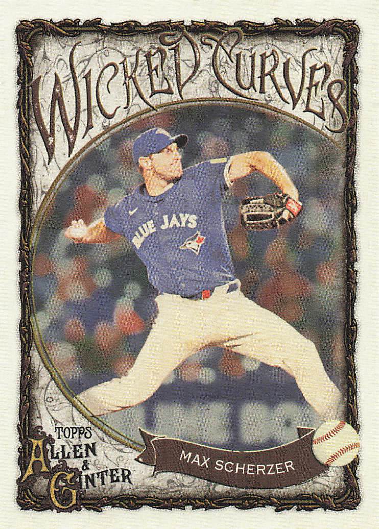 2025 Topps Allen & Ginter Baseball Wicked Curves Max Scherzer #WC-15