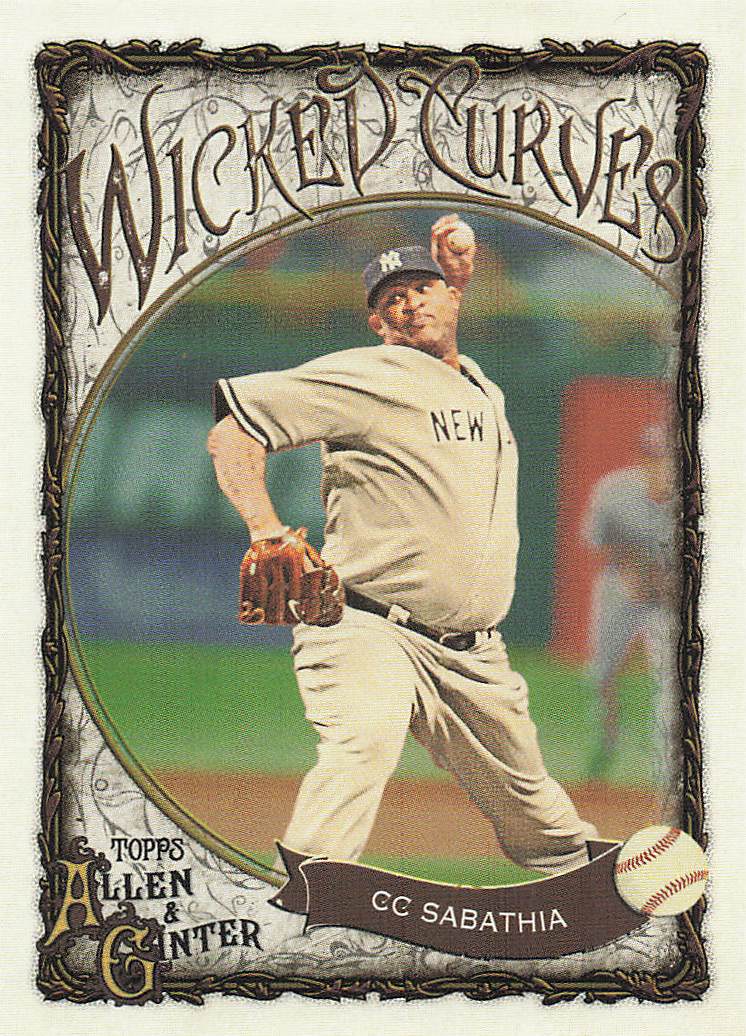 2025 Topps Allen & Ginter Baseball Wicked Curves CC Sabathia #WC-25