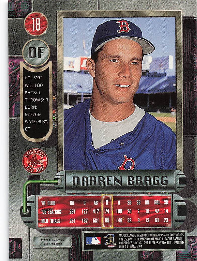 1997 Metal Universe Baseball Darren Bragg #18