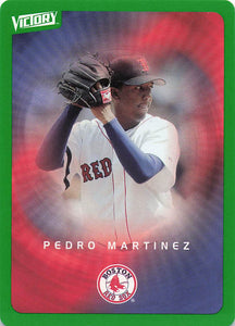 2003 Upper Deck Victory Baseball Tier 1 Green Pedro Martinez #18