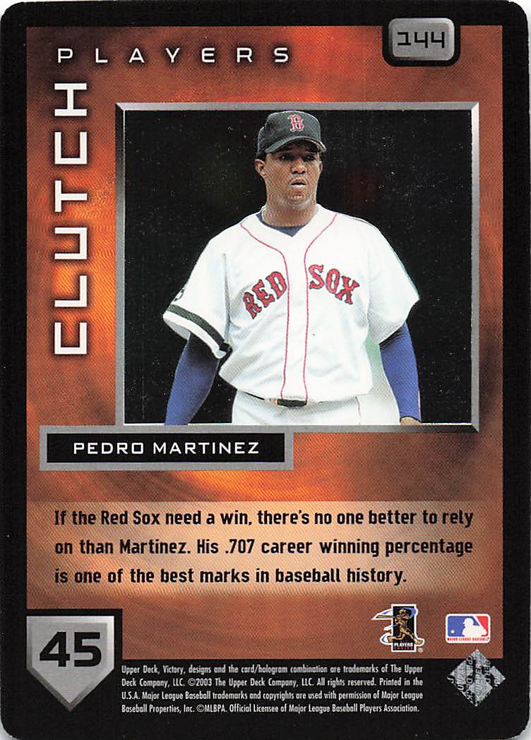 2003 Upper Deck Victory Baseball Pedro Martinez #144