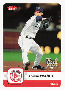 2006 Fleer Baseball Craig Breslow #255 Rookie