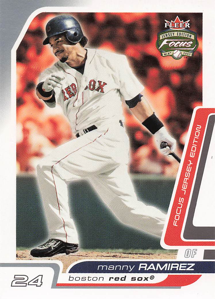 2003 Fleer Focus Jersey Edition Baseball Manny Ramirez #108