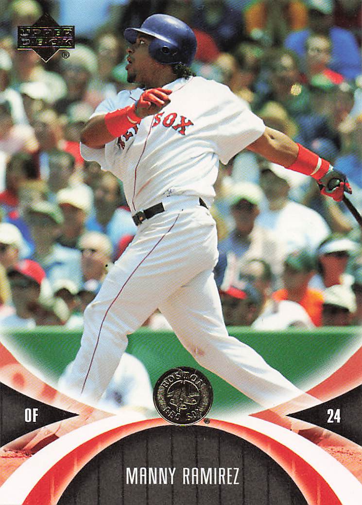 2005 UD Mini Jersey Collection Baseball Manny Ramirez #15