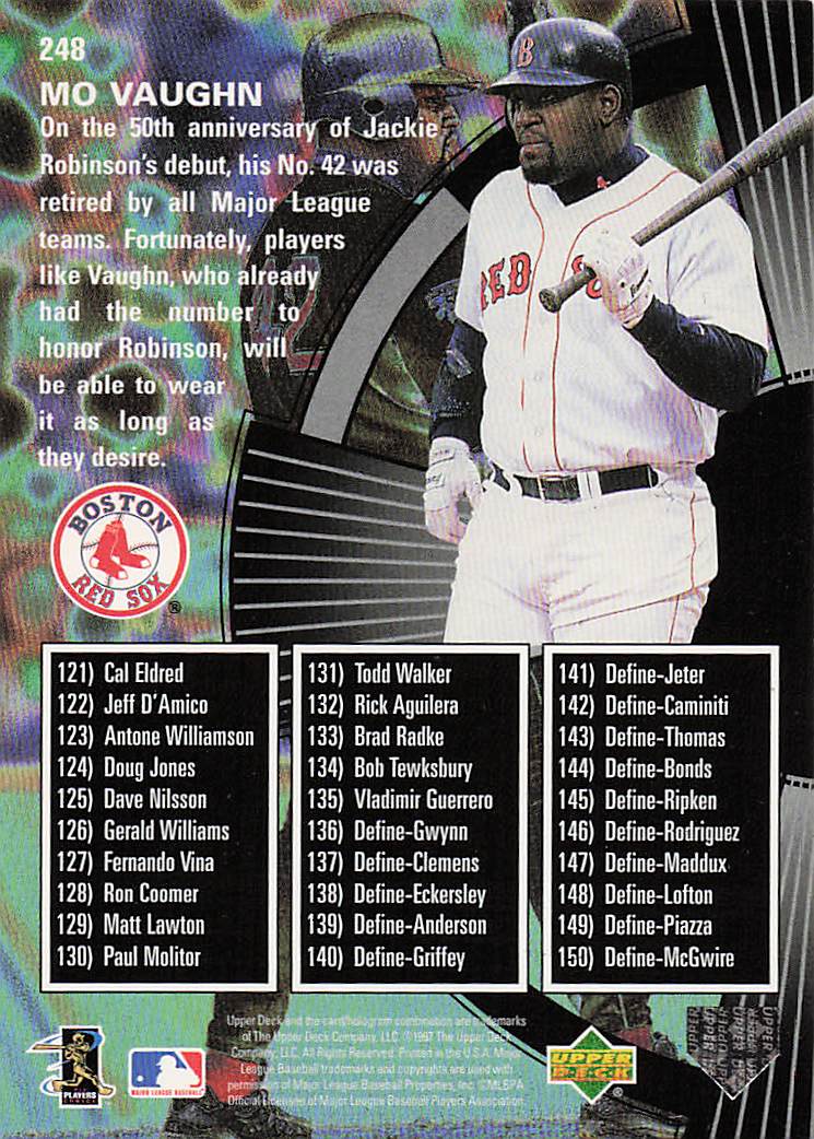 1998 Upper Deck Baseball Mo Vaughn #248