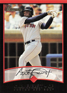 2001 Bowman Baseball Carl Everett #37