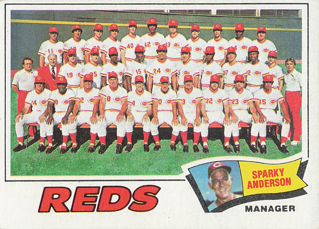 1977 Topps Baseball Cincinnati Reds / Sparky Anderson TC, MGR, CL #287