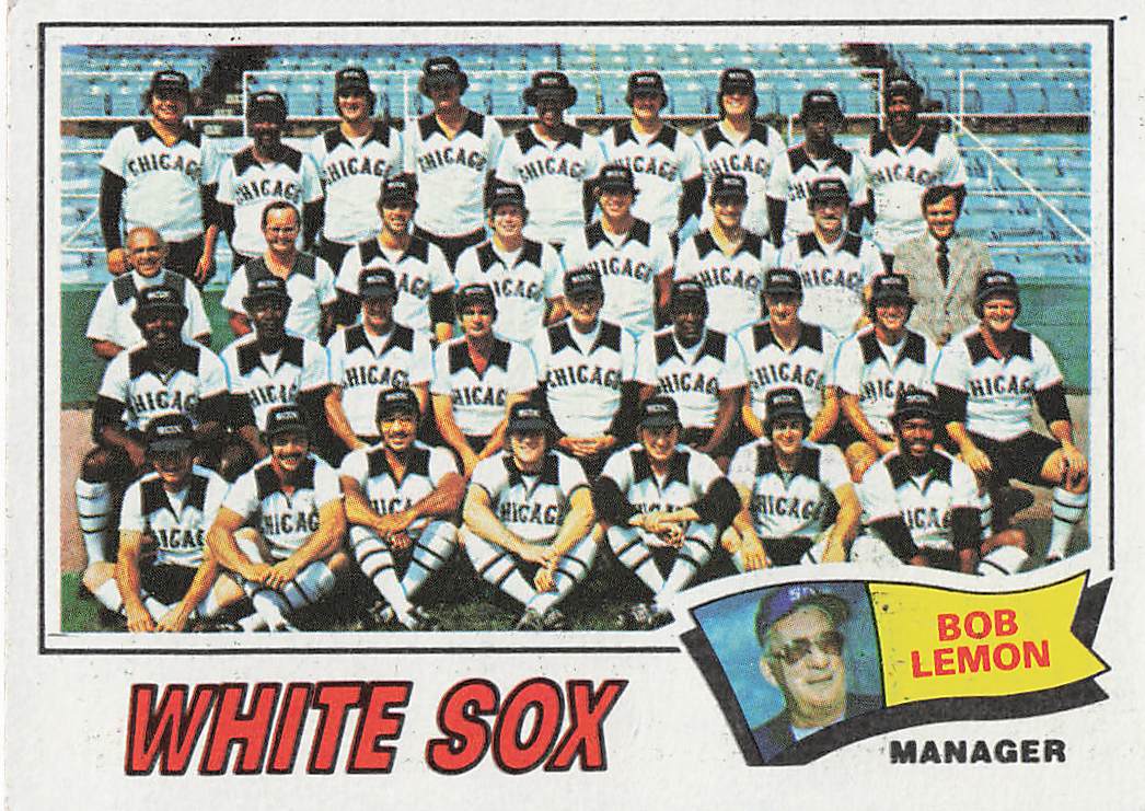 1977 Topps Baseball Chicago White Sox / Bob Lemon TC, MGR, CL #418