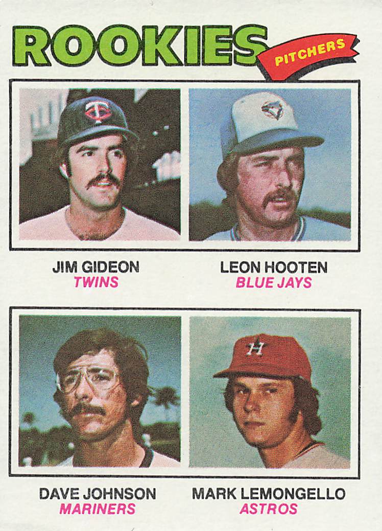 1977 Topps Jim Gideon / Leon Hooten / Dave Johnson / Mark Lemongello #478 Rookie