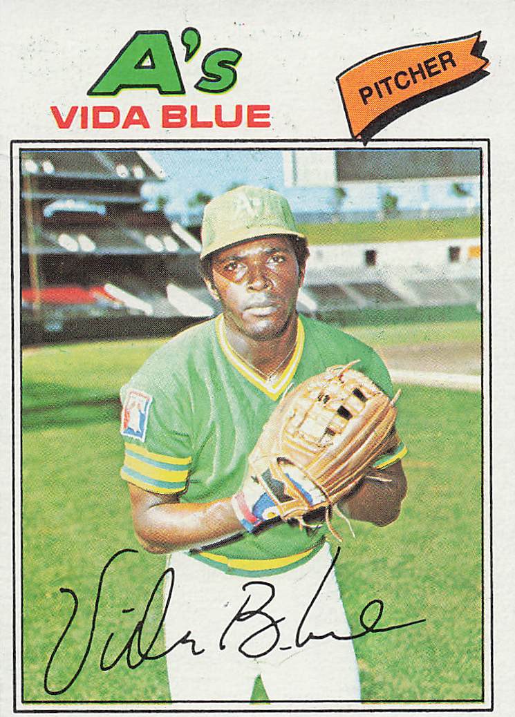 1977 Topps Baseball Vida Blue #230