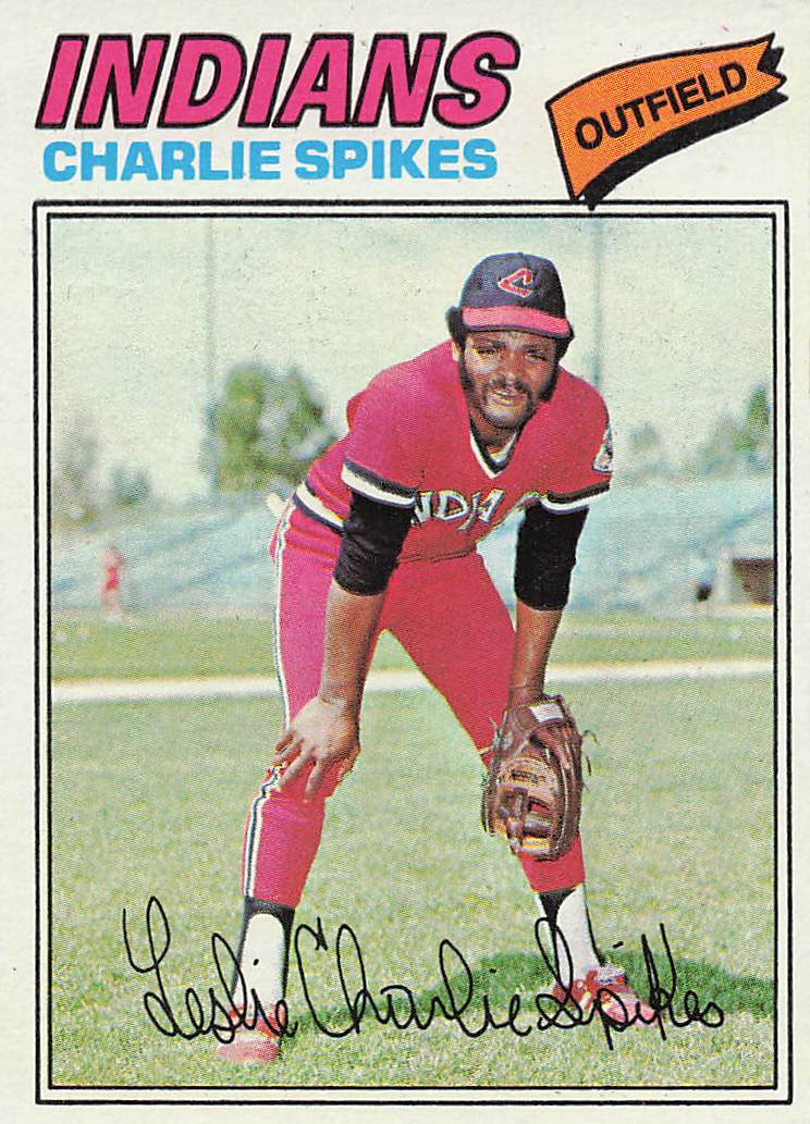 1977 Topps Baseball Charlie Spikes #168