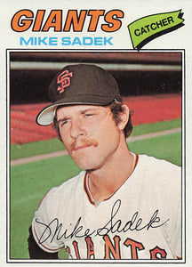 1977 Topps Baseball Mike Sadek #129